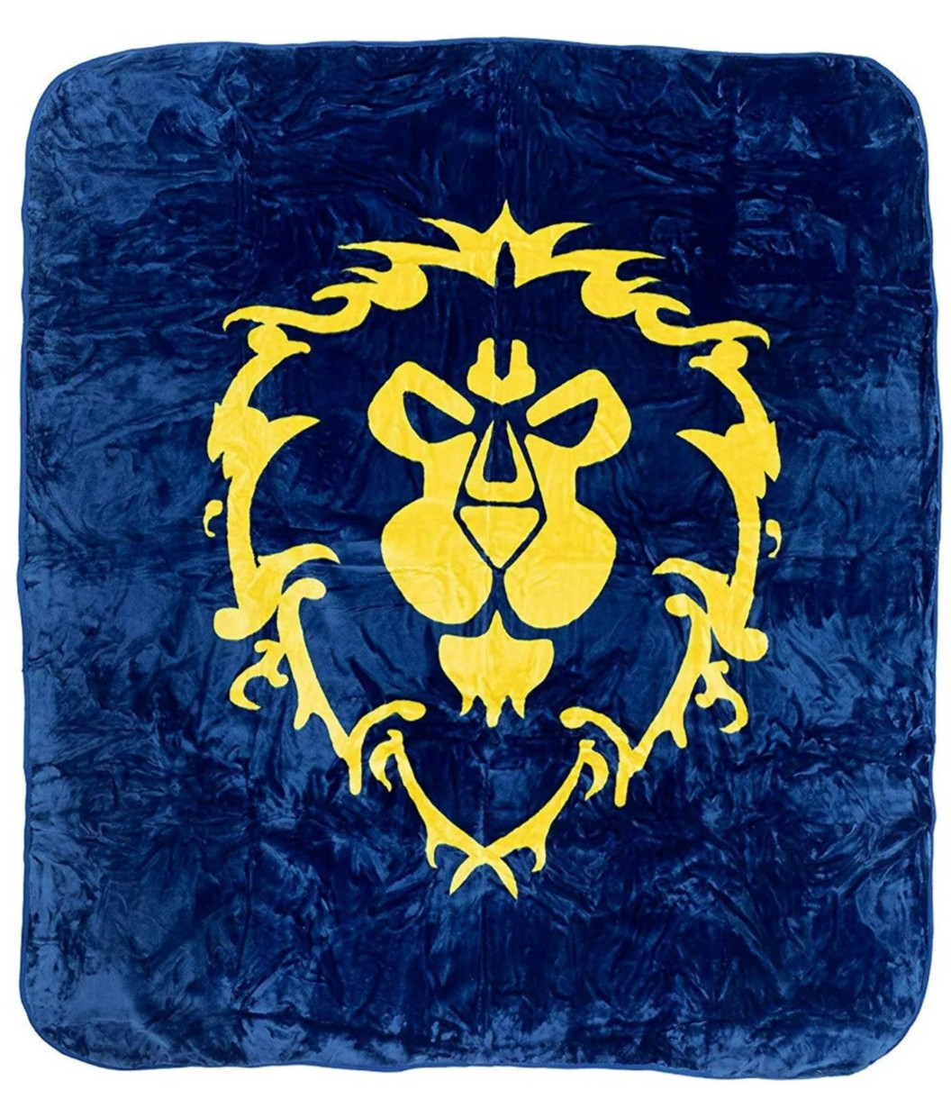 8lb Heavyweight Soft Queen Blanket, Officially Licensed, World of Warcraft Blue gallery