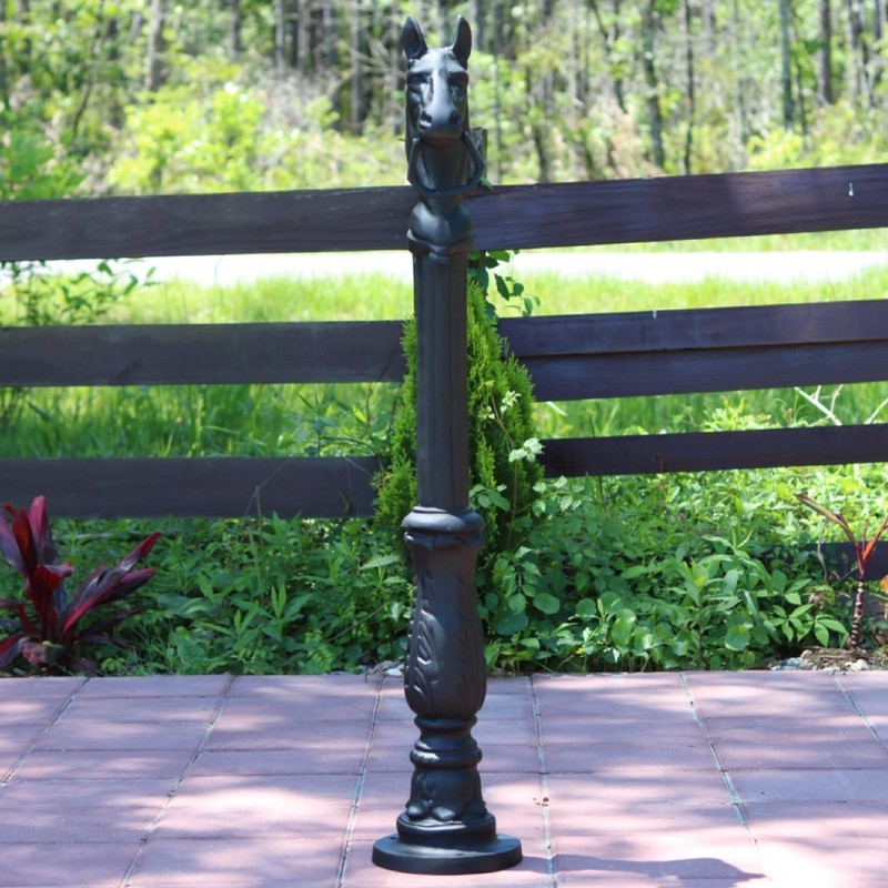 Victorian Style Horse Head Hitching Post 48.5 Inches Tall gallery