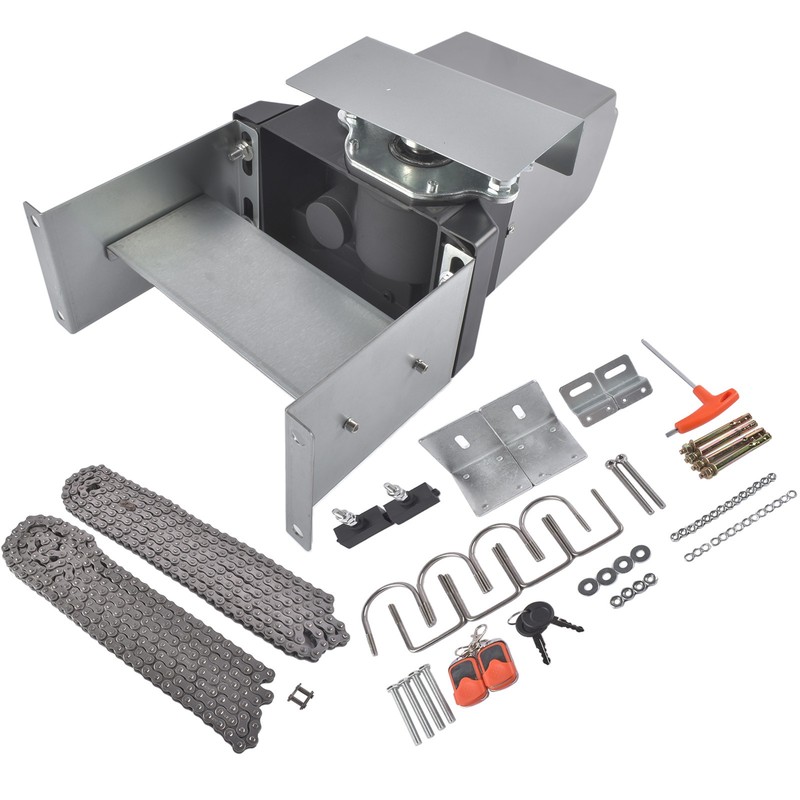 110V 60Hz Single-Button Automatic Sliding Gate Opener Operator Kit 360W 66 RPM gallery