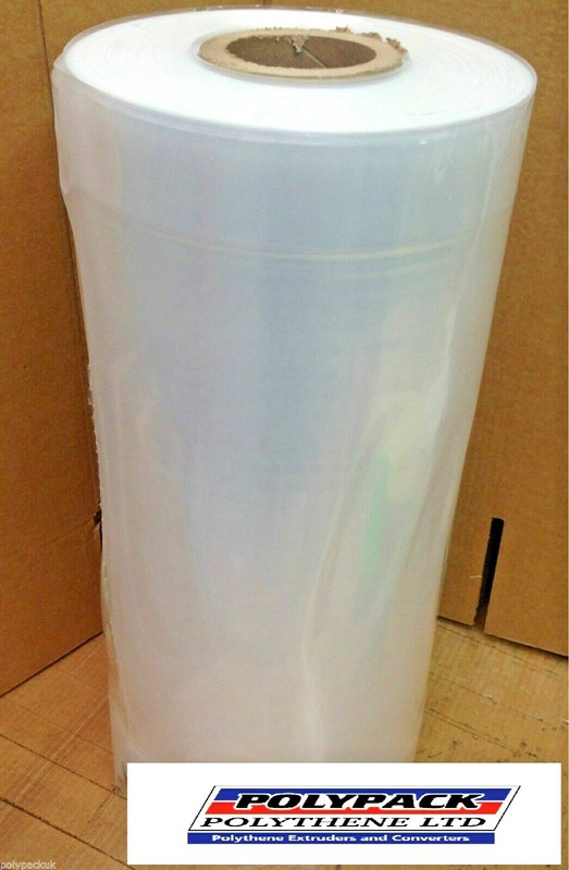 POLYTHENE GARMENT COVERS ROLL, 36" DROP, 100G, 10KG, APPROX 325 BAGS, UK MADE gallery