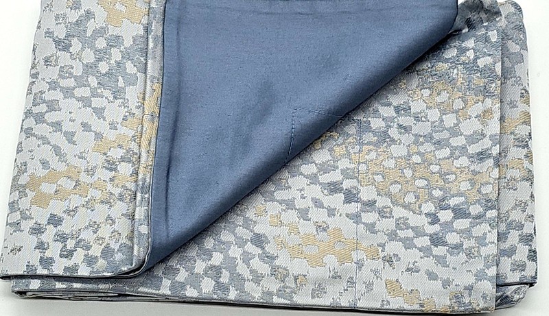 Frette Vimini king pillow shams 100% cotton dark azure / Grey set of two New gallery