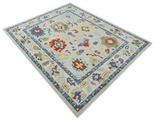 Oushak Hand Tufted Hand Made 100%Wool Vintage Turkish Customized Area Rug gallery
