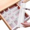 8 Pcs Adjustable DIY Drawer Dividers - 18.5*2.75" Storage Organizer Separators gallery