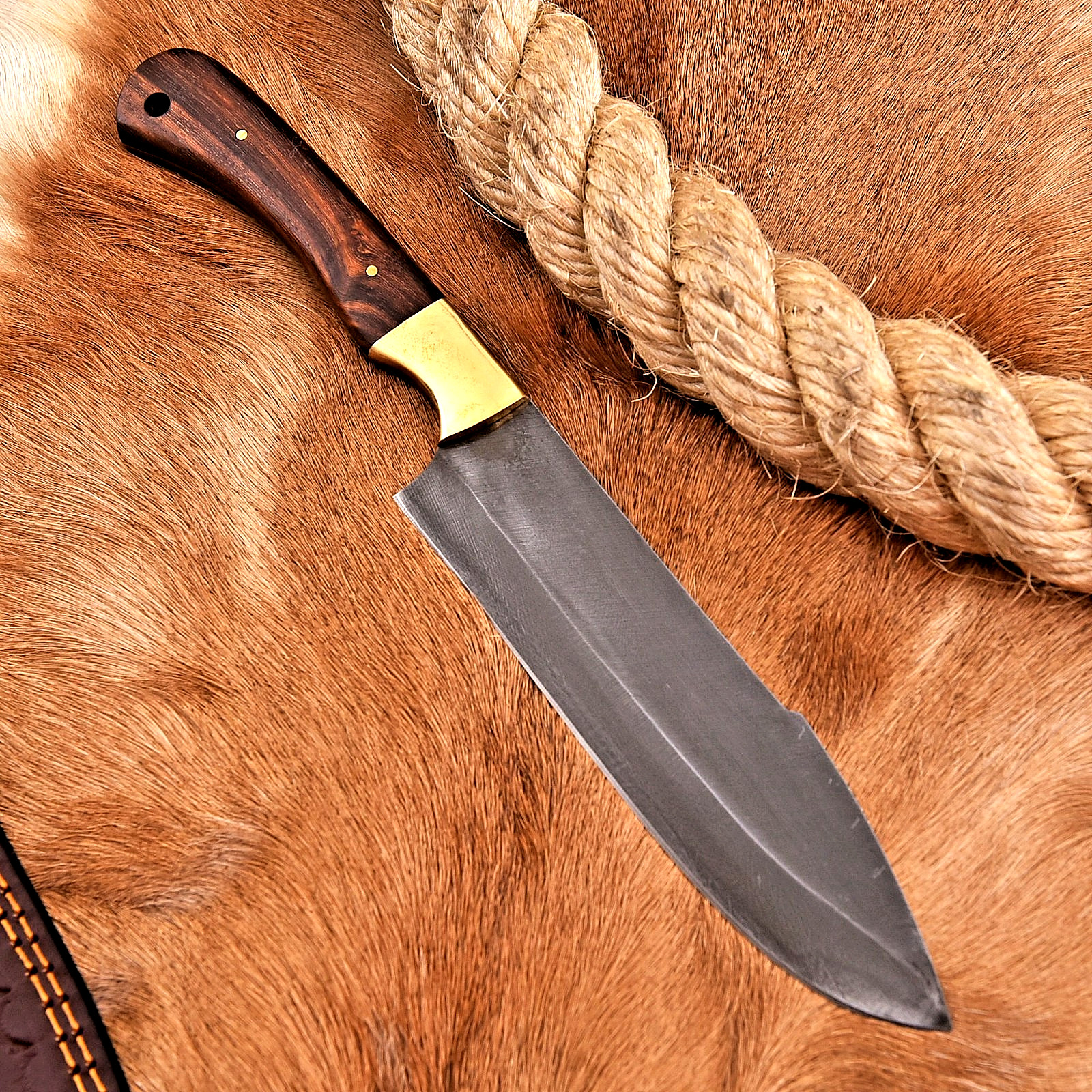 CUSTOM HAND MADE FORGE HIGH CARBON STEEL UTILITY KITCHEN CHEF KNIFE HH 214 gallery