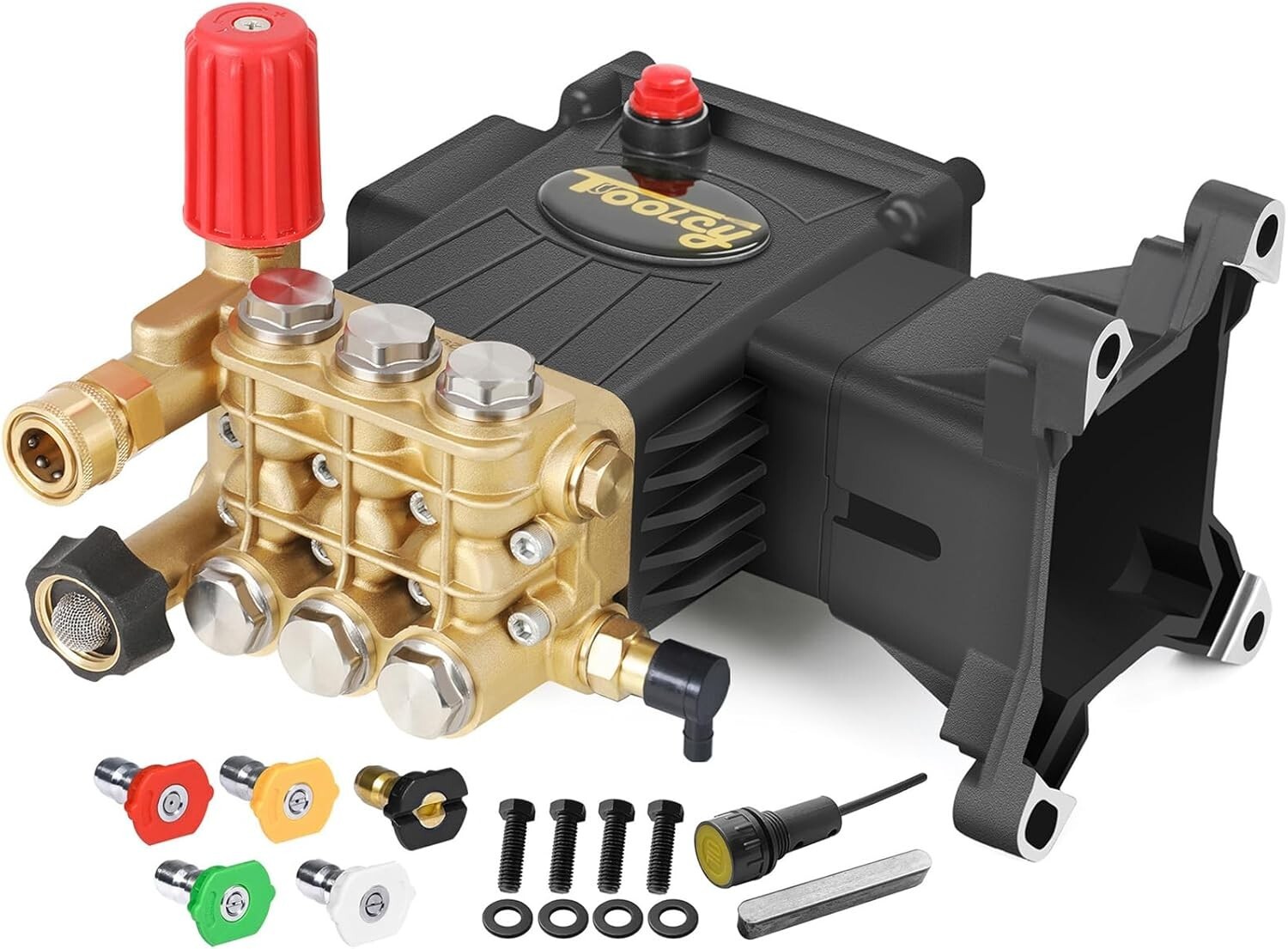TOOLCY 4000 PSI Triplex Pressure Washer Pump 1" Shaft Horizontal Plunger 4.2 GPM gallery