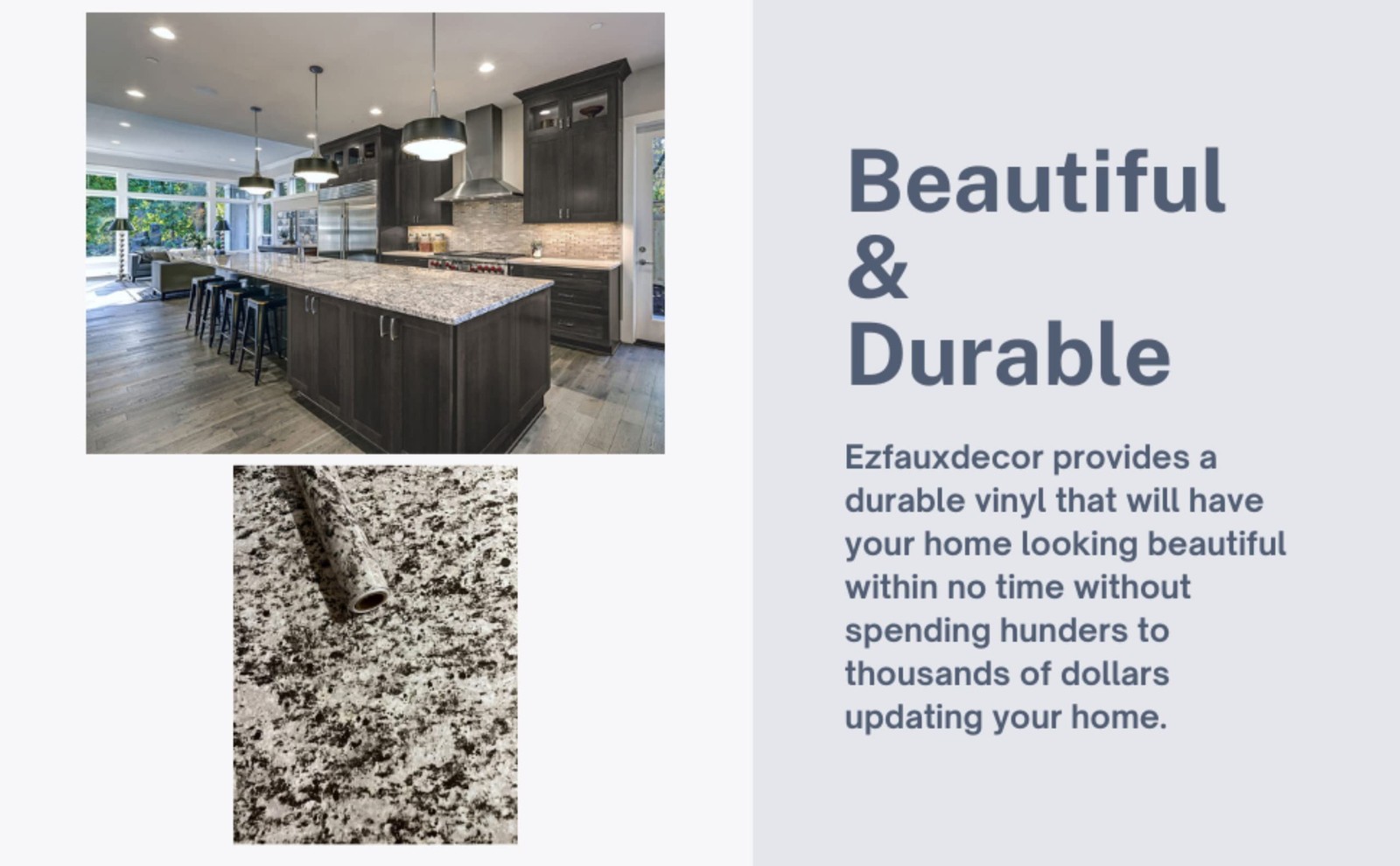 Kitchen Peel & Stick Countertop Wallpaper | Self Adhesive Vinyl Countertop La... gallery