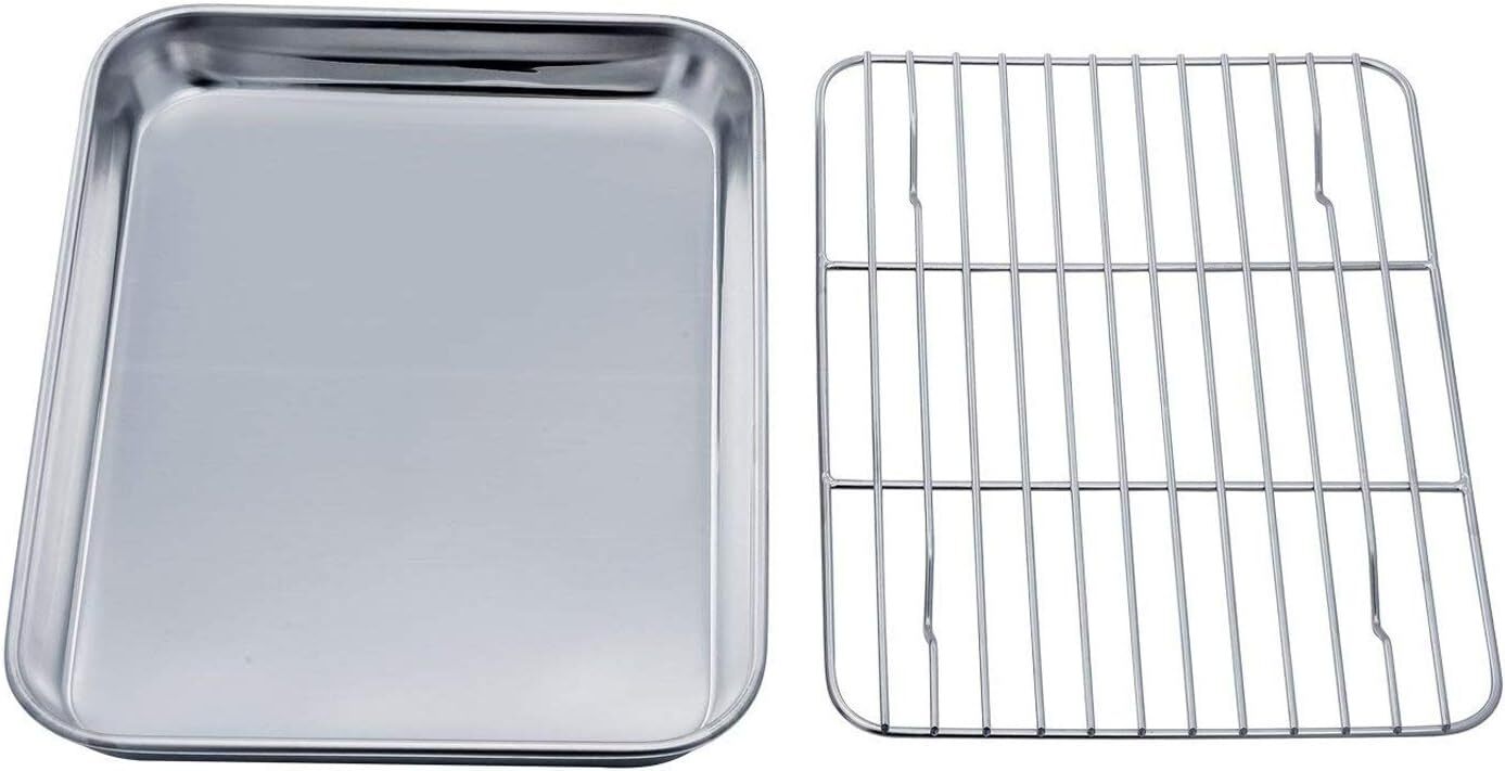 Toaster Oven Baking Pan Broiler Roasting Grill Replacement Tray Stainless Steel gallery