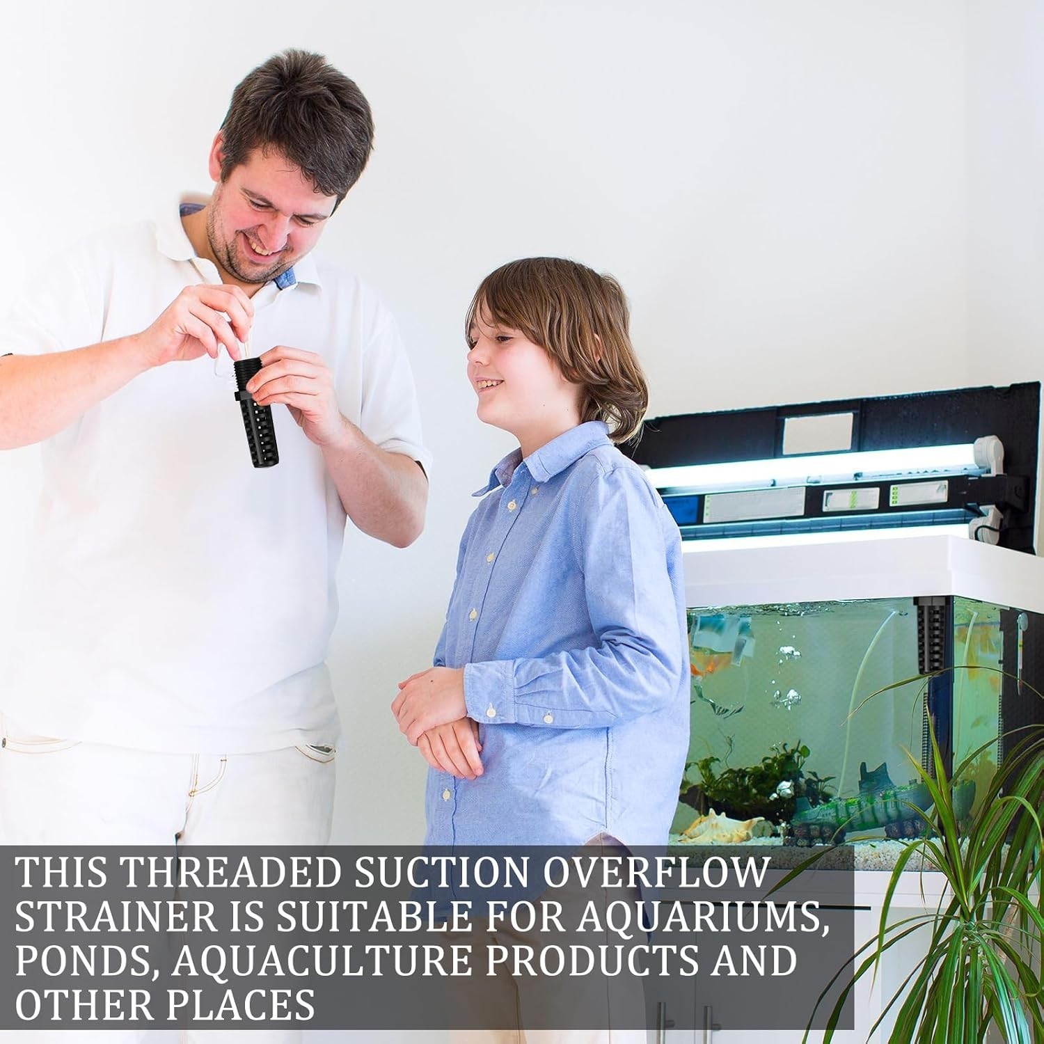 3 Pcs Threaded Suction Overflow Strainer, 3/4 Inch Screen Strainer, High Impact gallery