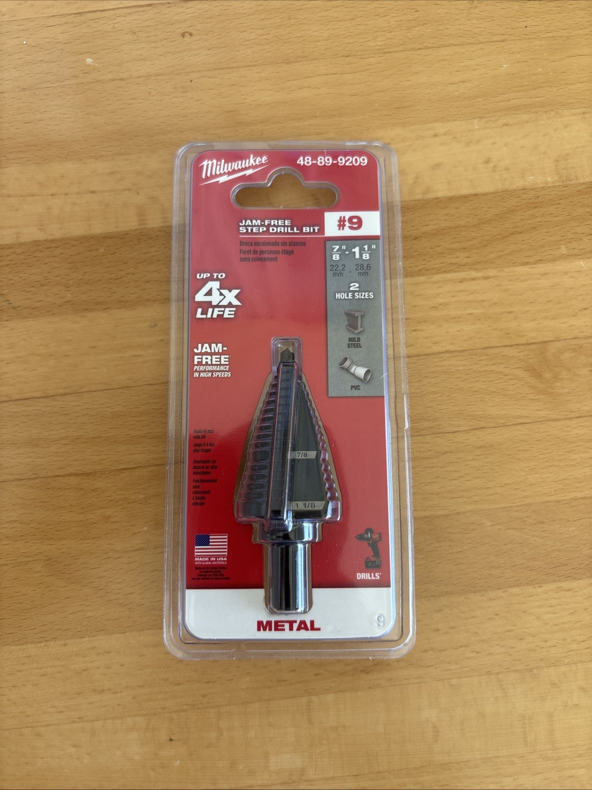 Milwaukee 48-89-9209 No 9 Electric Step Drill Bit gallery