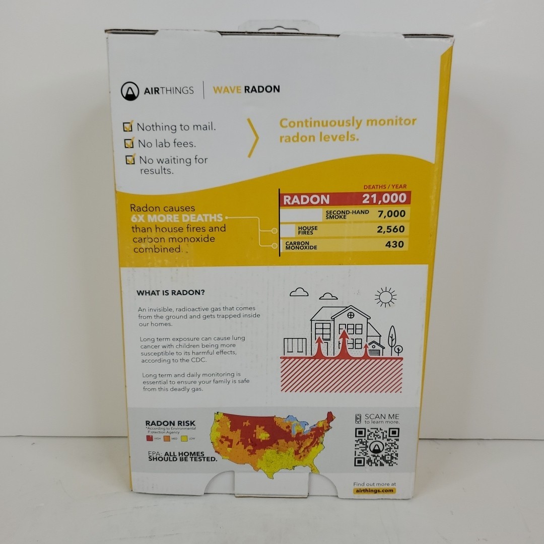 Airthings Wave Radon 2951 Radon Detector Humidity & Temperature Monitoring gallery