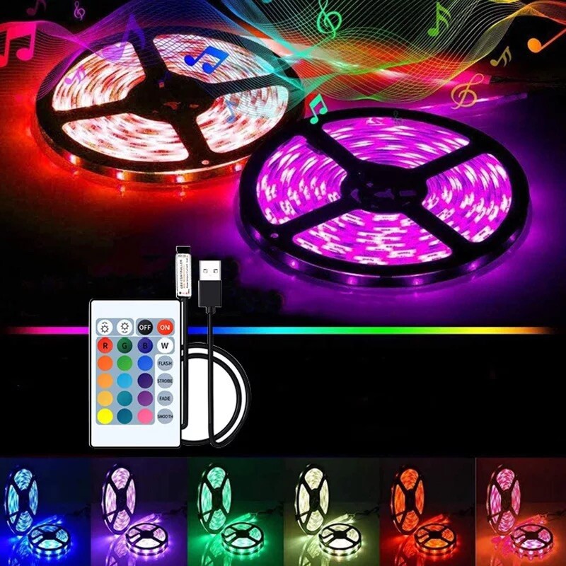 YORMICK One Meter Waterproof LED RGB Strip Lights gallery
