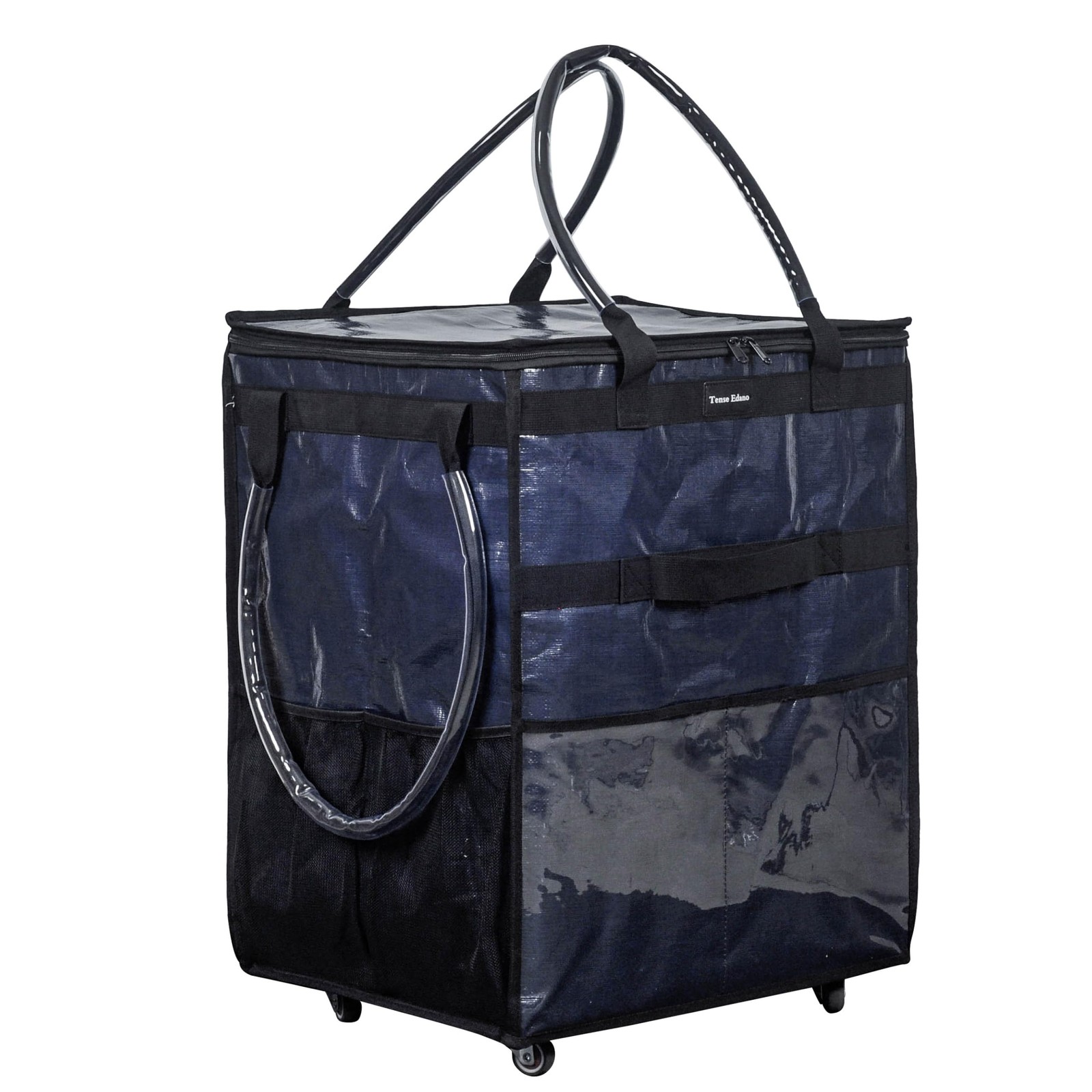 Reusable Grocery Bag On Wheels Large Capacity Shopping Trolley Large, Blue gallery