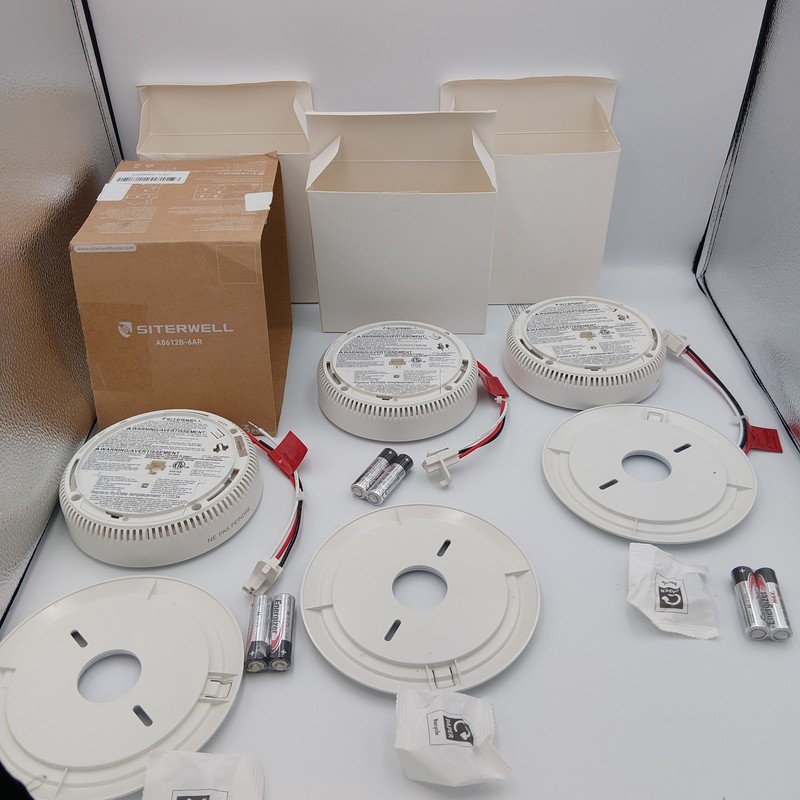 SITERWELL Hardwired Interconnected Smoke and Carbon Monoxide Detector 3-pack gallery