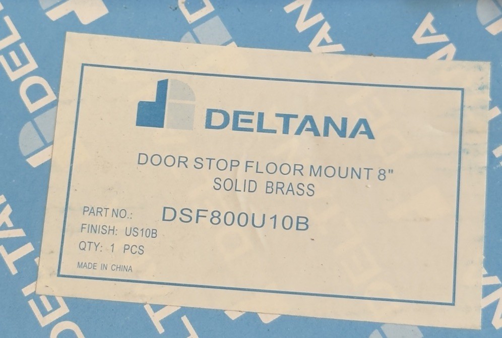 Deltana DSF800U10B 8-Inch HD Floor Mount Bumper Solid Brass - Oil Rubbed Bronze gallery