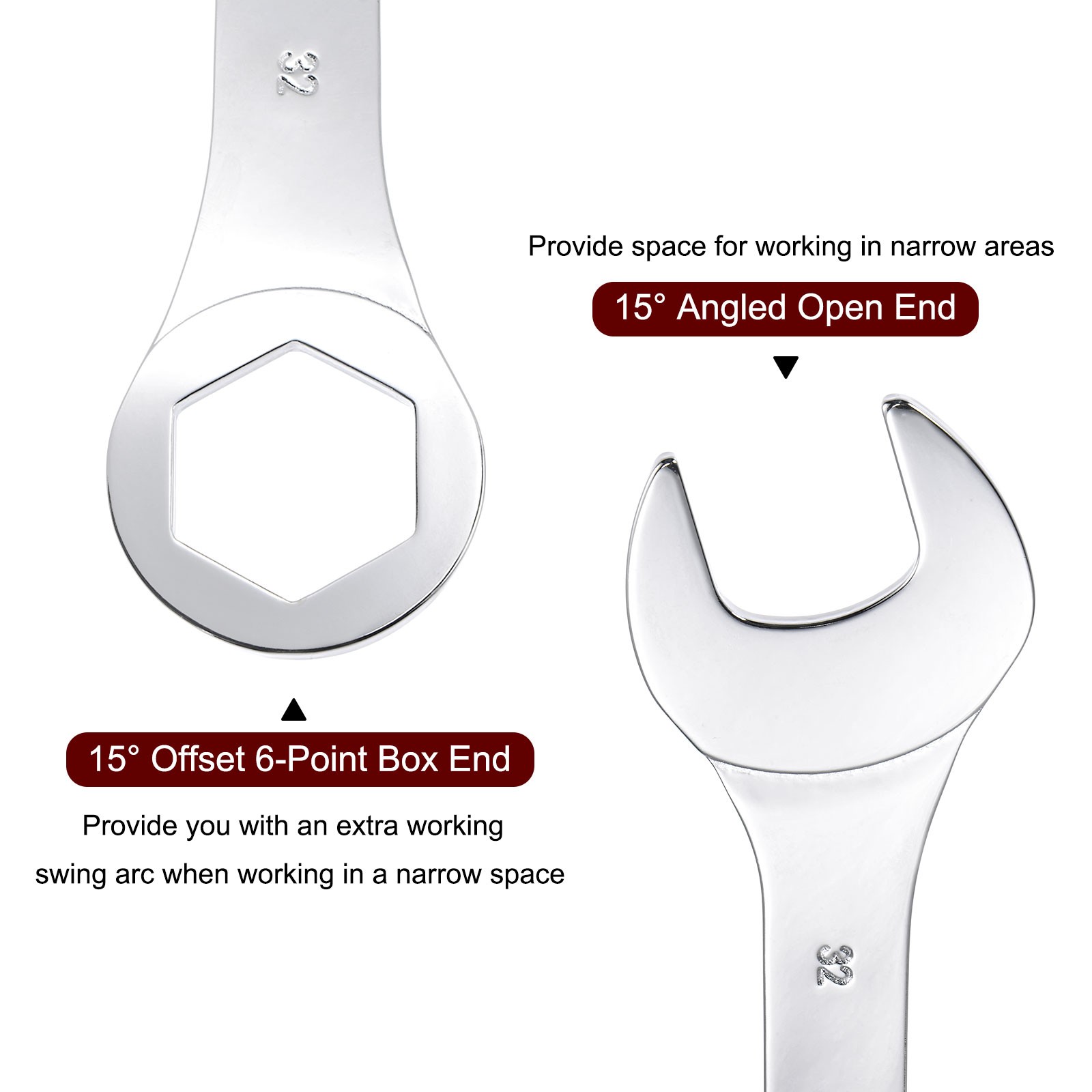 32mm Thin 6 Point Combination Wrench High Carbon Steel gallery