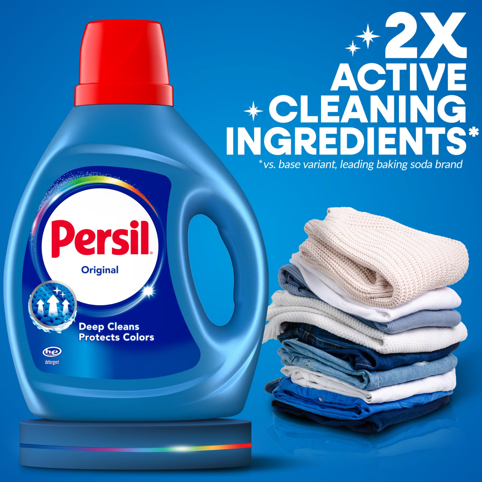 Persil Deep Clean Liquid Laundry Detergent, Original, 84 fl oz, 64 loads,3pack gallery