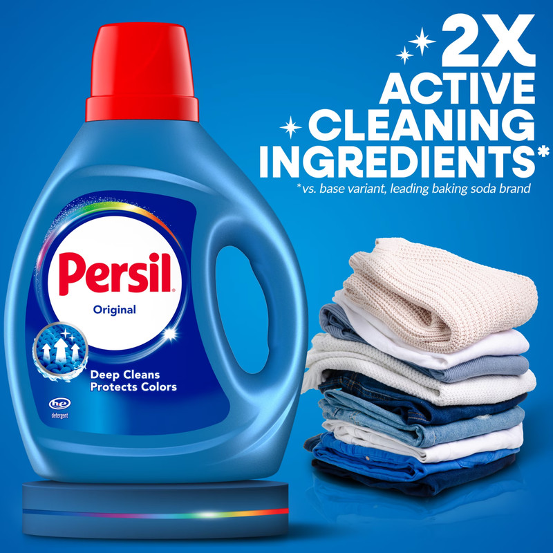 Persil Deep Clean Liquid Laundry Detergent, Original, 84 fl oz, 64 loads,3pack gallery