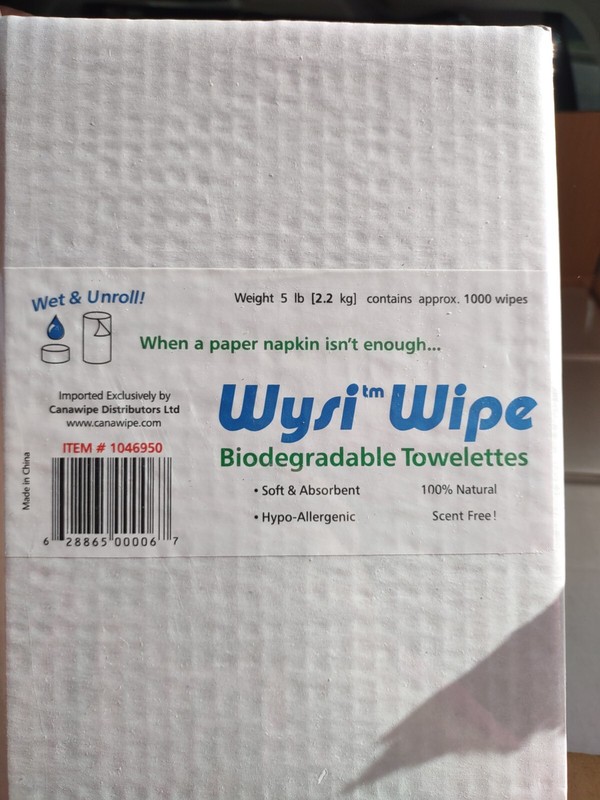 WYSI Multi-Purpose Expandable Wipes Add Water Box of 1000 Compressed Tablets NEW gallery