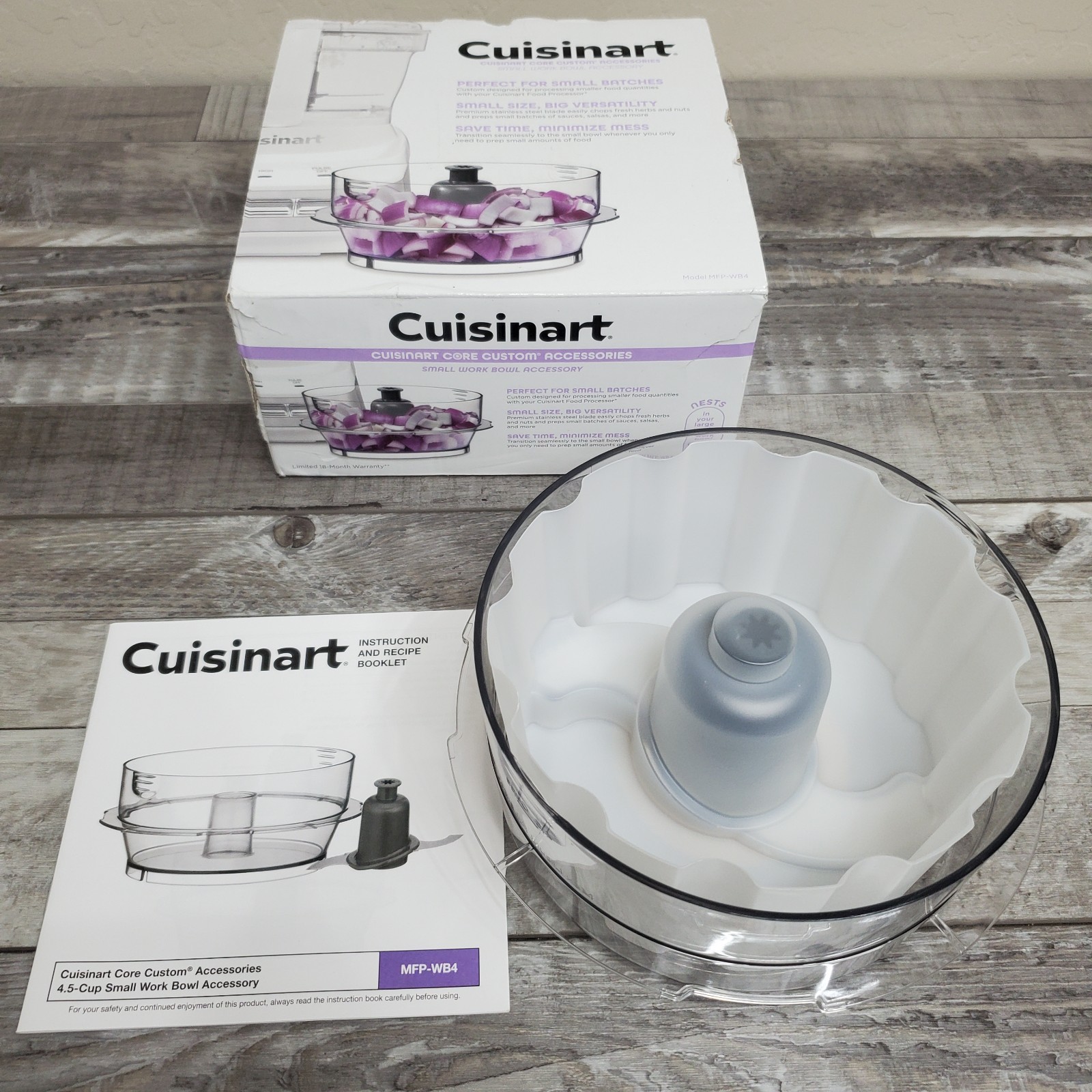 Cuisinart Core Elements 4-Cup Work Bowl w/S-Blade for FP-110 & FP-130 gallery