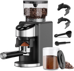 Electric Coffee Grinder with 35 Settings for Perfect Brew at Home