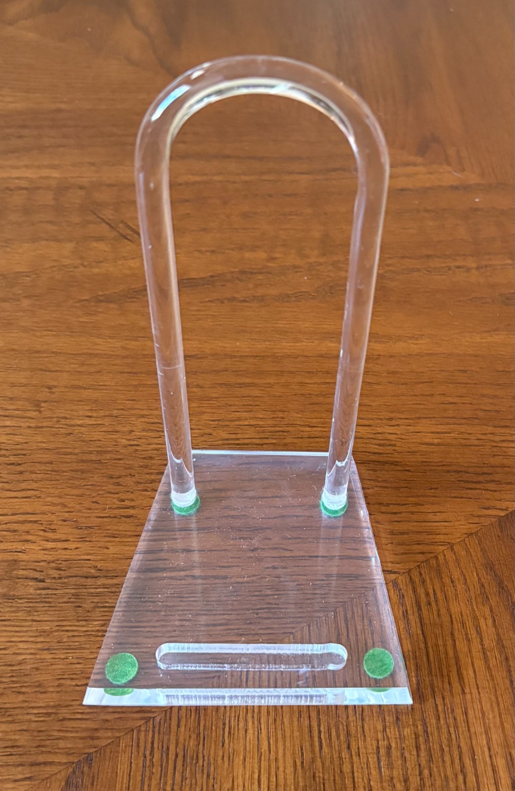 Plate Display Stand Medium Size 7"H Clear Lucite Holds up to 7 1/2" Plate gallery