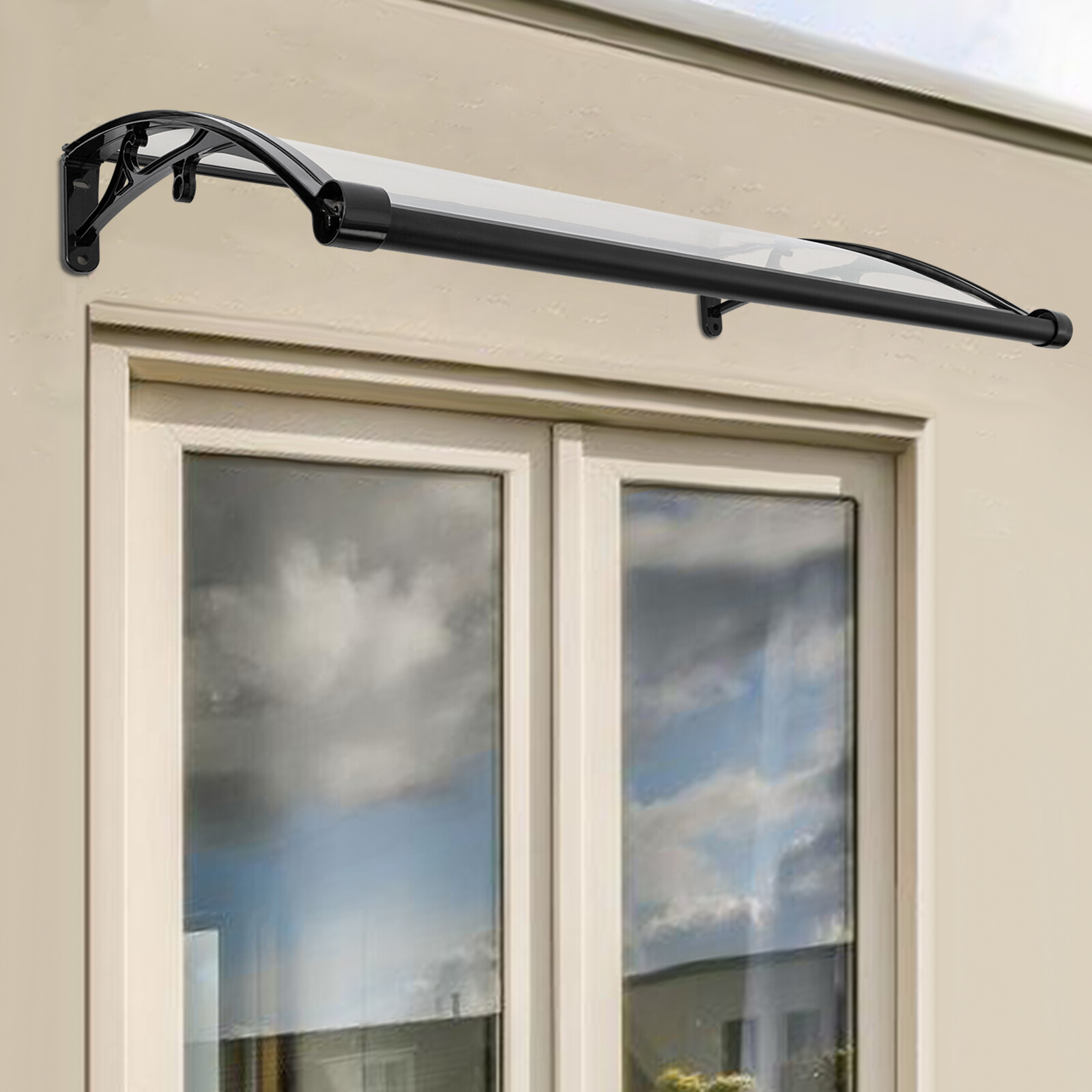 62*102cm Front Doors/Windows Overhang Awning for Sun Shutte w/ Pre-drilled Holes gallery