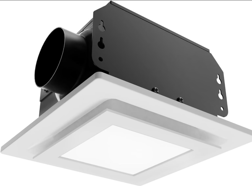 #62 10in Panel Bath Exhaust Fan with Light, 120CFM, 1.0 Sones gallery