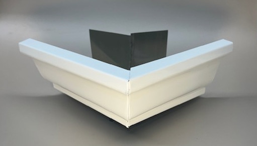 Gutter Box Miter 5" OUTSIDE Corner 90 ° | 21 Color Choices | 5K Gutter | K Style