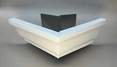 Gutter Box Miter 5″ OUTSIDE Corner 90 ° | 21 Color Choices | 5K Gutter | K Style