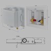 EFIELD Washing Machine Outlet Box , 1/4 Turn Brass Valves , 1/2" Crimp Pex Inlet gallery