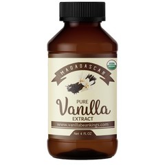Organic Vanilla Extract Made with Bourbon Madagascar Vanilla Beans 4 fl oz …