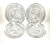 ANCHOR HOCKING ~ Early Set (4) Clear 8.25" SALAD PLATES (Manhattan Clear) ~ USA gallery