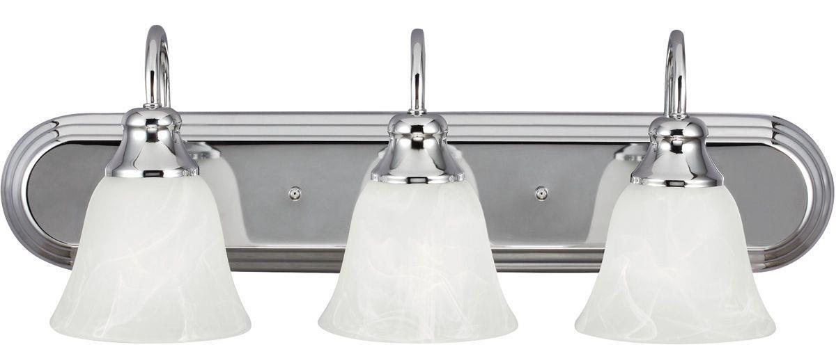 Sea Gull Windgate 3 Light 24 inch Bath Vanity, Chrome, 44941-05 gallery