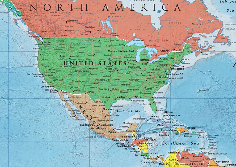 36x48 Swiftmaps World Premier Wall Map w/ Flags - Large Mural Poster - NEW! gallery
