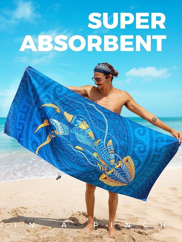 NEW! OCOOPA Microfiber Beach Towel Fast Drying Oversize Ocean Sand Free Outdoor gallery
