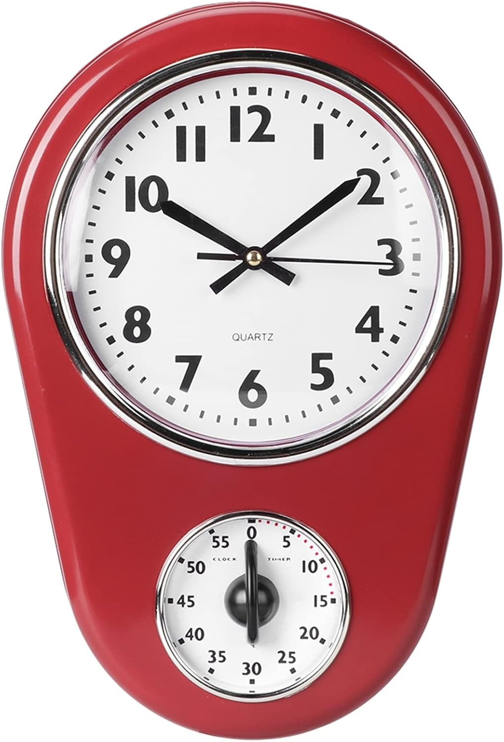 Retro Wall Clock Vintage Kitchen Clocks Hanging Clock Home Kitchen Timer Room gallery