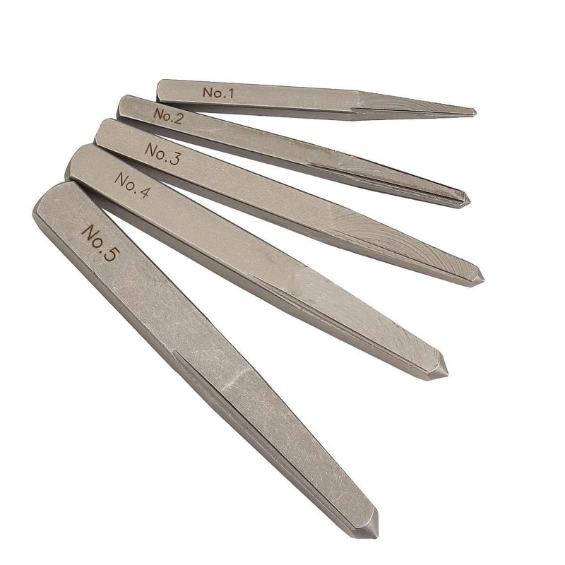 5 Pcs/ Set Straight Fluted Screw Extractor Drill Square Easy Out Extraction Tool gallery