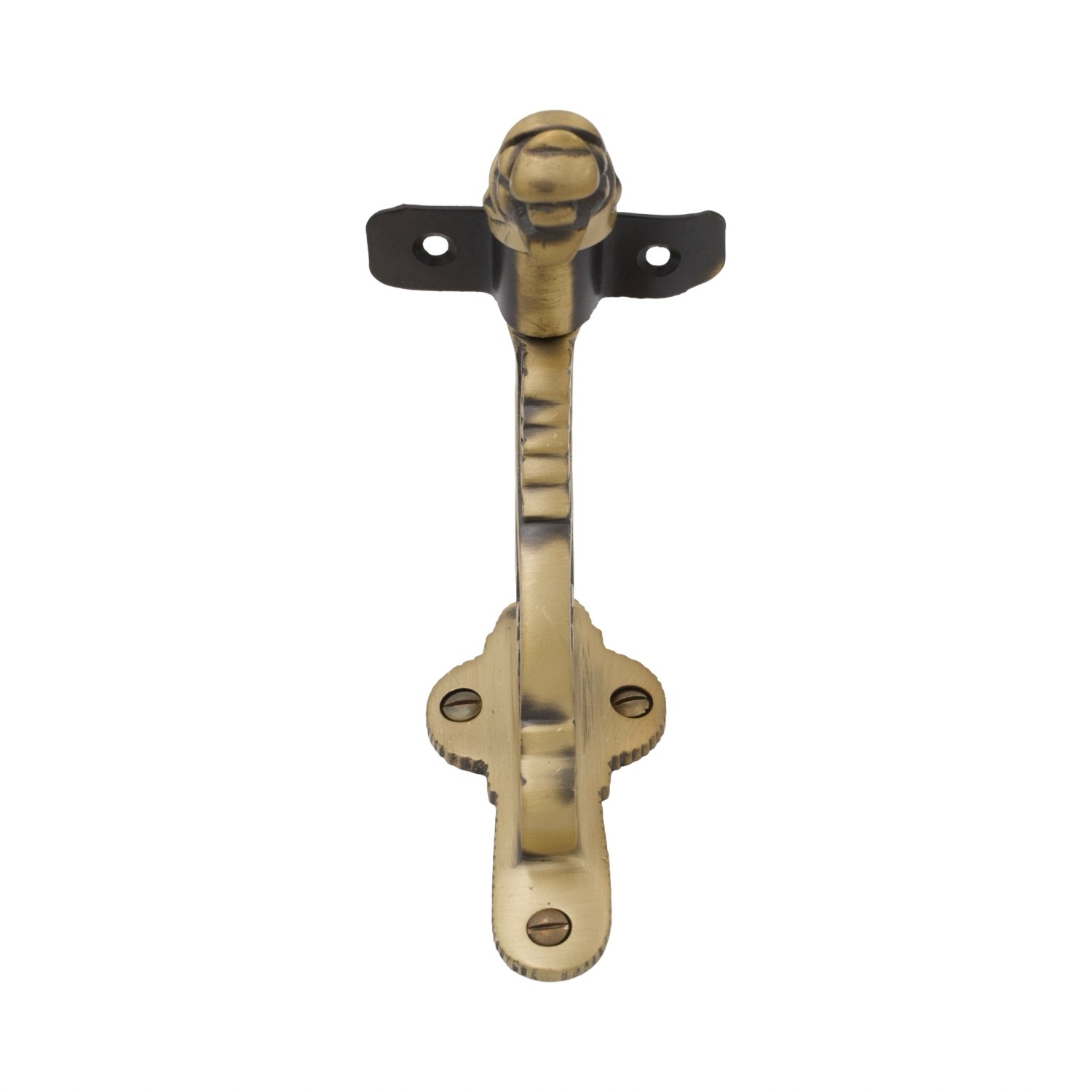 Gargoyle Handrail Bracket in Hand Highlighted Bronze gallery
