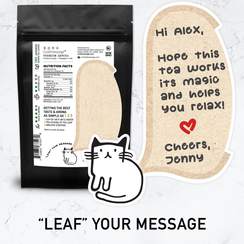 Leafmessage Tea - Premium Sencha Loose Leave Artisan Tea 極品煎茶 せんちゃ 100g gallery