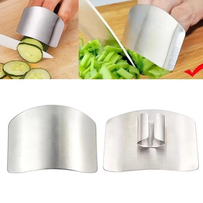 Stainless Steel Finger Protector Vegetable Cutting Finger Guards and Hand Guards gallery
