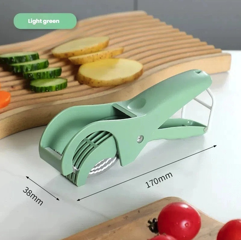 1pc Stainless Steel Vegetable & Fruit Slicer: Multi-Functional Kitchen Tool gallery