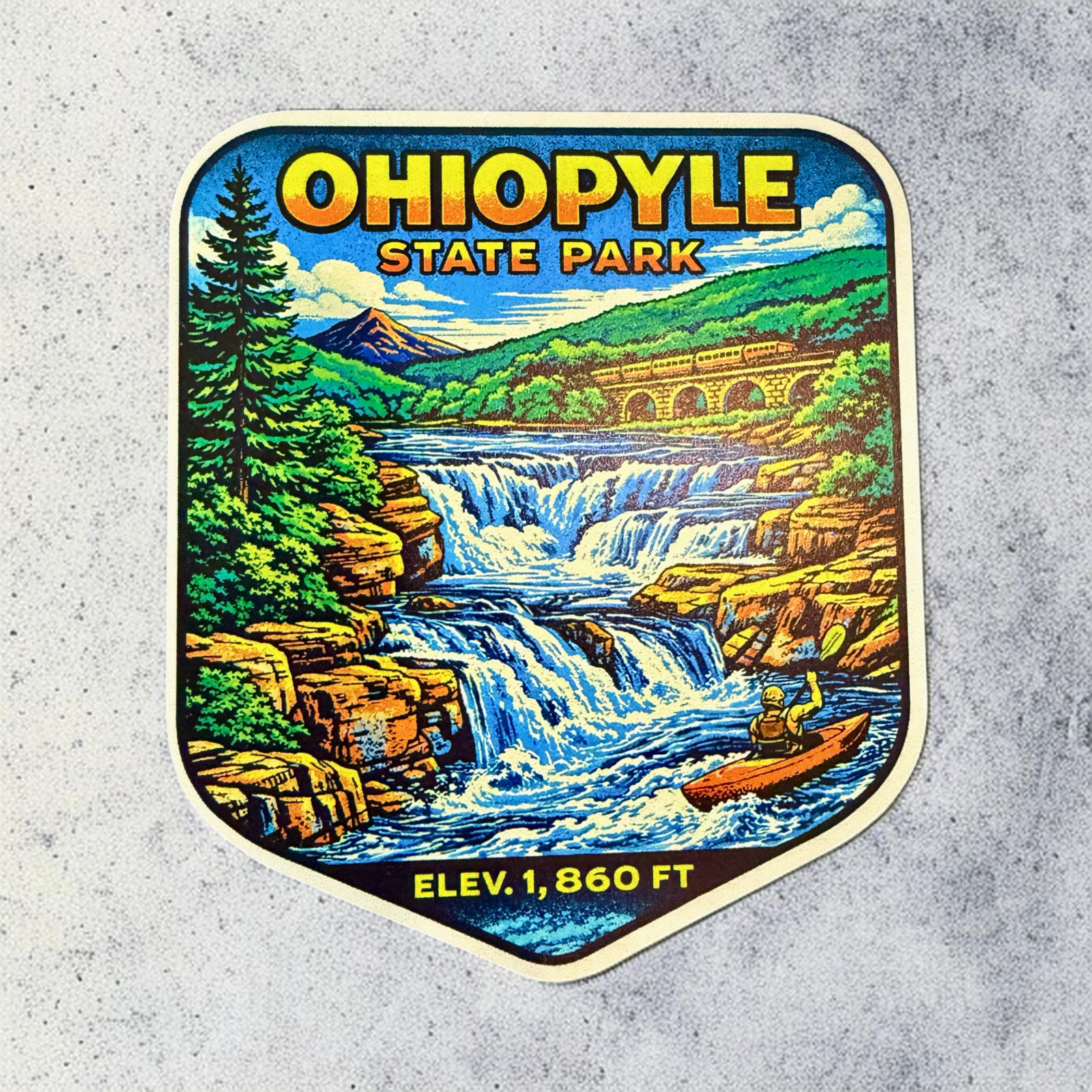 Ohiopyle State Park Sticker Various Sizes Vacation Travel Souvenir Pennsylvania gallery