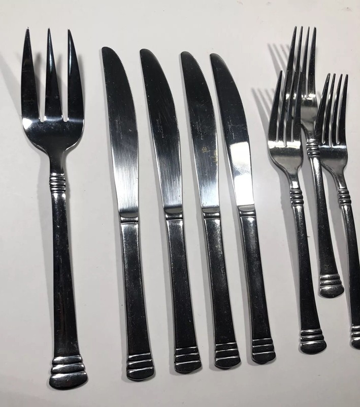 Cambridge Codie Flatware Lot 19 Pc Stainless Mixed Set Glossy gallery
