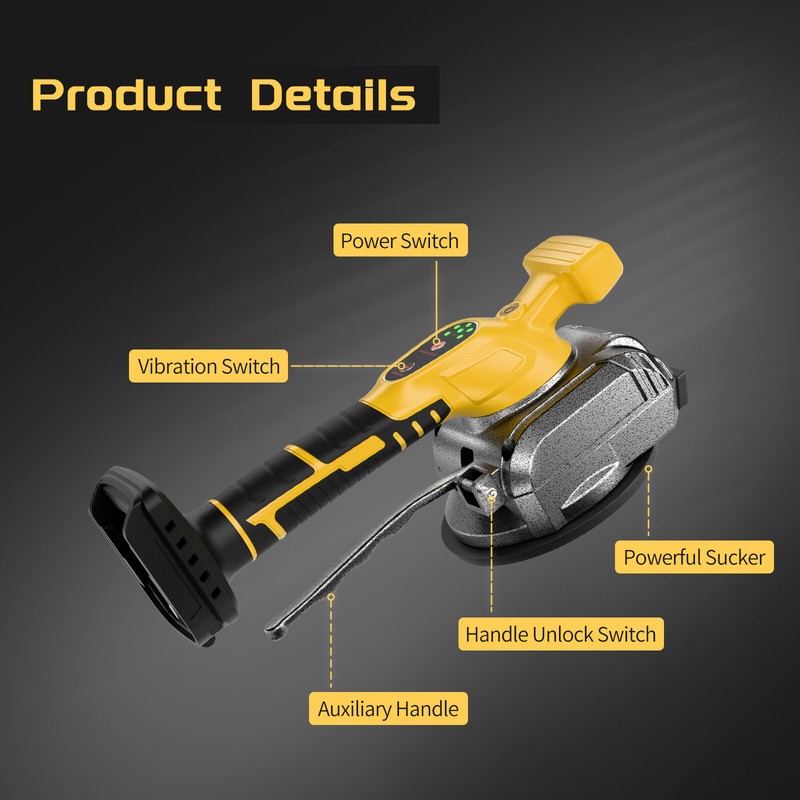 Tile Vibration Machine Tool Tile Vibration Leveling Machine for DeWalt 20V Max gallery