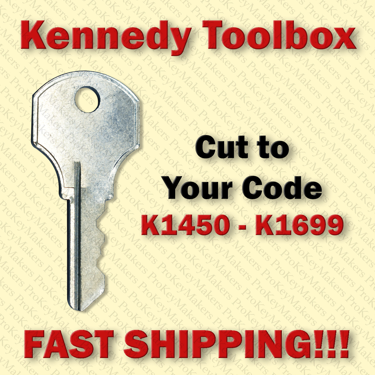 Kennedy Toolbox Replacement Key Cut to Code K1450 - K1699 gallery
