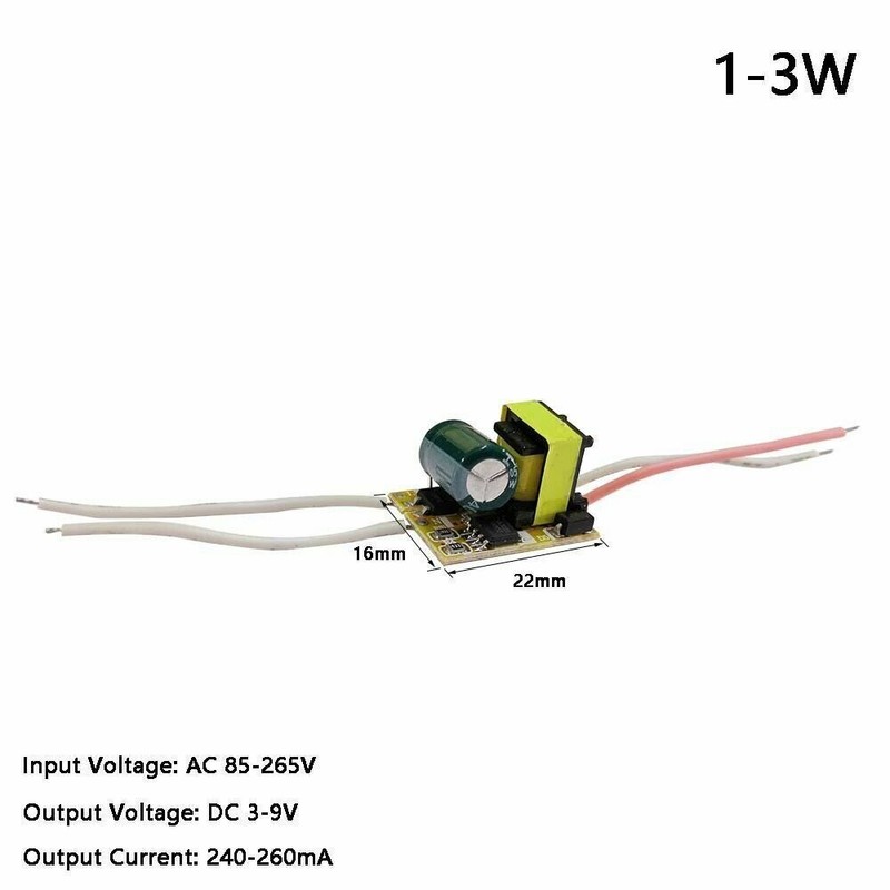 Led driver adapter power supply IC transformer 1-36W 1-3W 10W 30W 50W DIY DC12V gallery