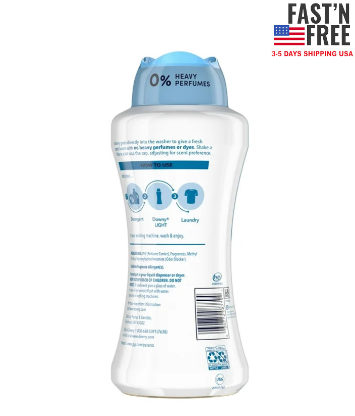 Downy Light In-Wash Scent Booster Laundry Beads, Ocean Mist, 24 oz gallery
