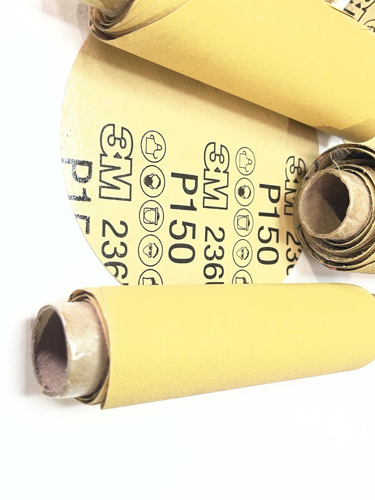 3M Stikit 236U PSA Disc Roll - 5 in - P120,P150,P400 Qty.60 Aproximately (26MY6) gallery