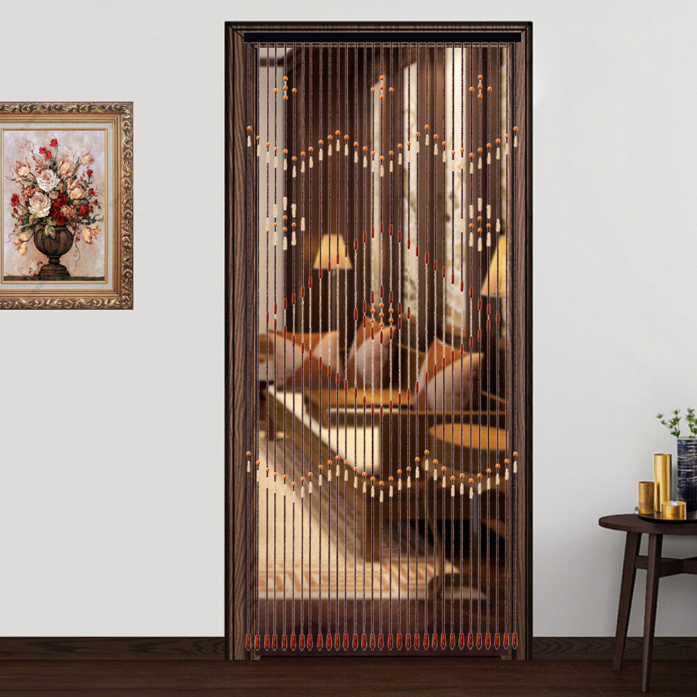 Bead Curtain, String Door Curtains Beaded Wooden Curtain 31 Line For Doorway gallery