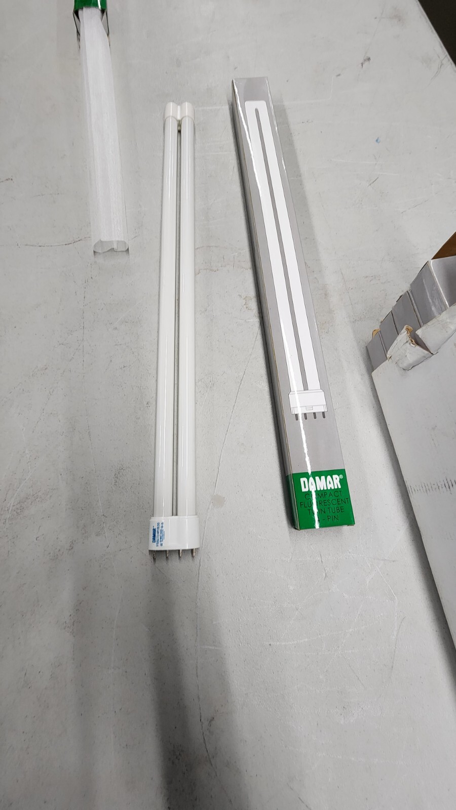2PC Damar 2g11 base 55w 3500k long twin compact fluorescent bulb F55LTT/4P/835 gallery